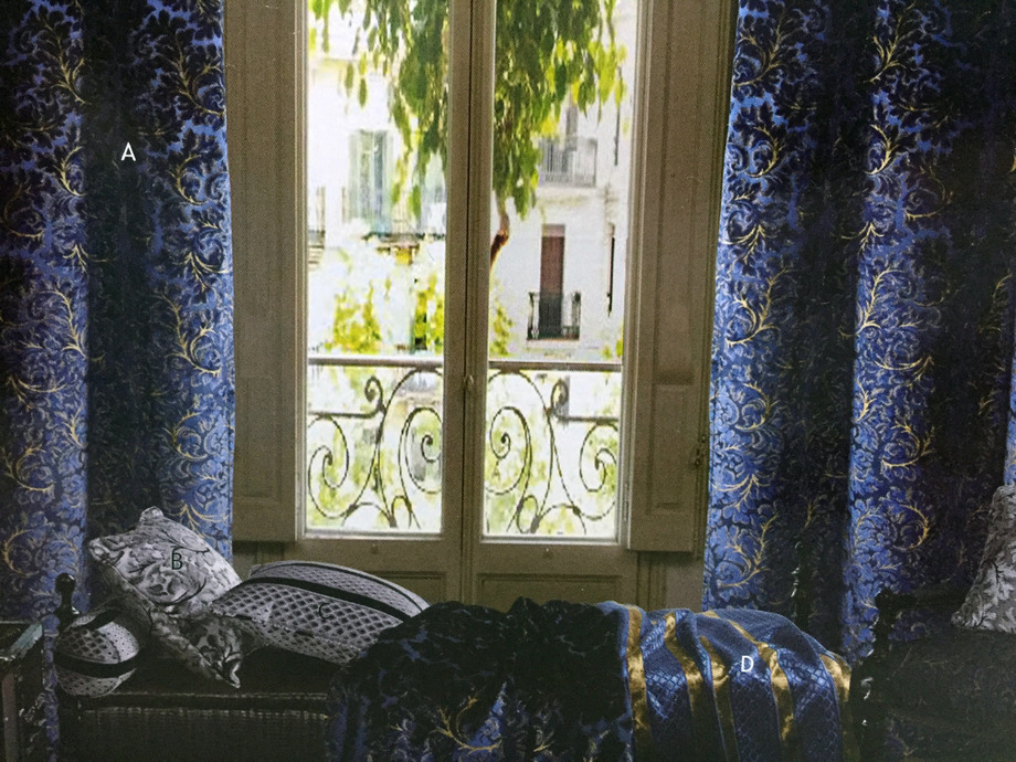 絨布窗簾古典風格 (2)