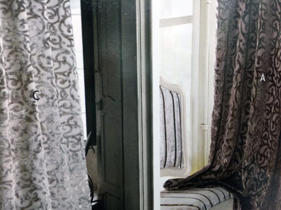 絨布窗簾古典風格 (4)