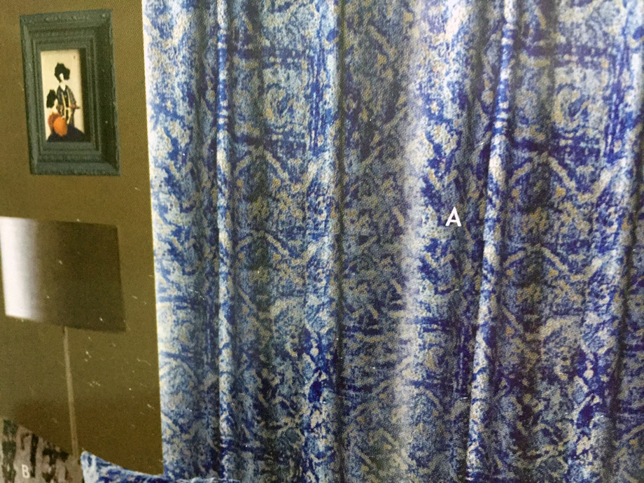 絨布窗簾古典風格 (5)