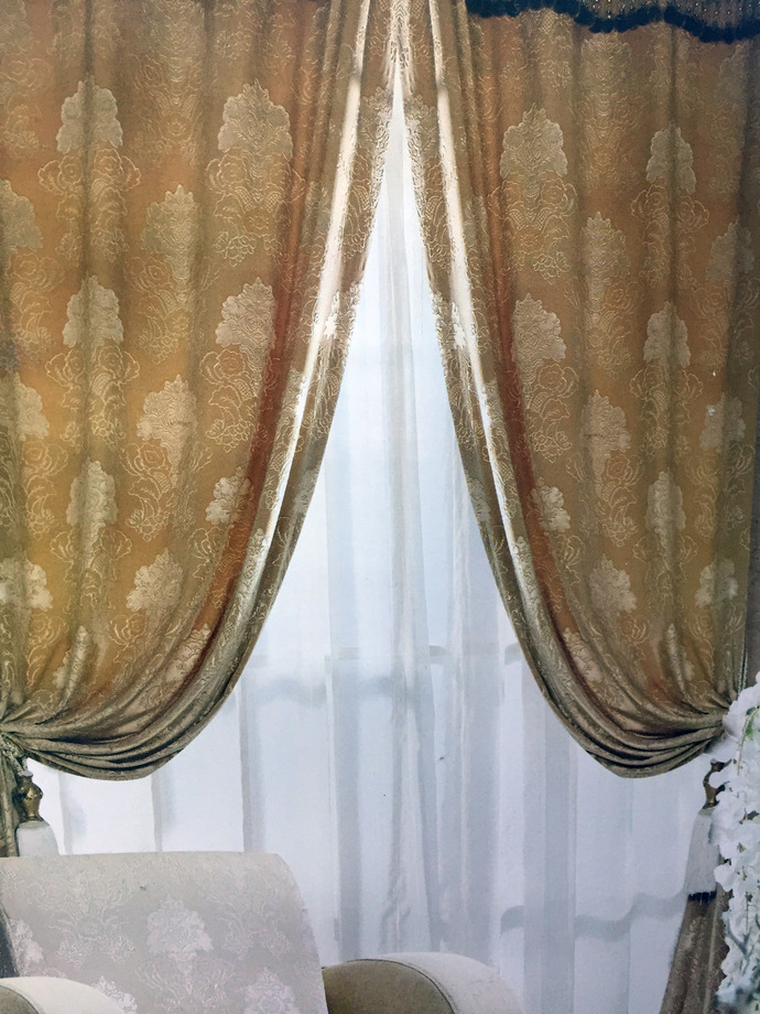絨布窗簾古典風格 (11)